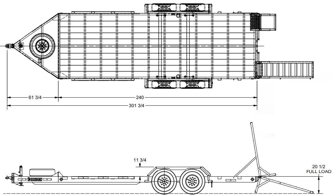 Flat Deck 20' with Ramps